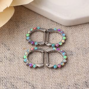 ASTM F136 Titanium G23 Trang Sức Mũi Vách Ngăn Clicker Xuyên Cơ Thể Trang Sức - Product Image 2