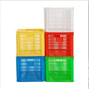 Caisses en plastique auto-produites 380x300x110mm, boîte de manutention anti-humidité pour légumes et fruits, livraison express - Product Image 2