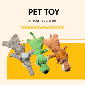 Tùy chỉnh lớn Con Chó Nhỏ nhai Đồ chơi nhồi bông sang trọng Crinkle kêu cót két PET PUPPY tương tác có thể giặt đồ chơi bền vững hung hăng chewers - Product Image 1