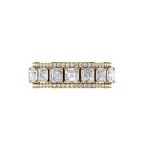 Authentic <b>Emerald</b> Cut Lab Grown Diamond <b>Ring</b> 925 <b>Silver</b> 9kt, 14kt, 18kt Gold <b>Rings</b> for Women's Jewelry Making Engagement <b>Rings</b> - Product Image 2