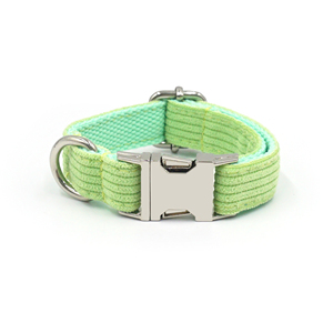 Whats New in 2025 Collar de perro personalizable Pana Collares de perro de lujo Collar de perro de plata Hebilla adecuada para todos los tamaños - Product Image 2