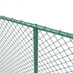 High Strength Outdoor Galvanized PVC Coated Chain Link Farm <b>Fence</b> for School Playground Security with 3D Modeling Service - Product Image 1