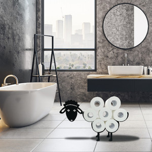 Porte-<span class=keywords><strong>papier</strong></span> <span class=keywords><strong>toilette</strong></span> sur pied pour 7 rouleaux, design mignon de <span class=keywords><strong>mouton</strong></span>, pour salle de bain - Product Image 5
