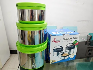 Nhà Máy Trực Tiếp 2.5L 5L 8L 3Pcs Công Suất Lớn Lẩu Bộ Thực Phẩm Ấm Hơn Kết Hợp Màu Sắc Nhà Bếp Lọ Lưu Trữ <span class=keywords><strong>Set</strong></span> Với Anh Đào Nắp - Product Image 6