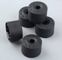 Couvercle de Valve de pneu de voiture, moyeu de roue automobile, boulon d'écrou Anti-poussière, décoration, couvercle de vis antivol noir