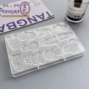 تانغبا بشخصية كرتونية كرتونية البطريق شوكولاتة بلاستيكية سكاربونات قالب شوكولاتة لطيف أدوات كيك قابلة للتخصيص - Product Image 2