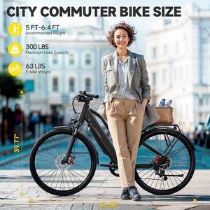 4 modalità 7 velocità elettrico City Bike ricarica rapida integrata antifurto artistico sicuro batteria elettronica al litio - Product Image 3