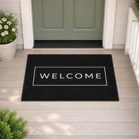 Tapis d'entrée moderne imprimé abstrait, réutilisable et lavable, pour chambre et salon