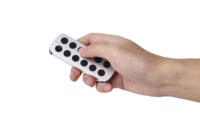 Télécommandes personnalisées à 12 touches en métal mat, alliage d'aluminium argenté, télécommande sans fil IR/BLE pour système d'automatisation de la maison intelligente
