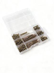 Lot de 270 clous pour panneaux de fibres, tête fraisée, en acier au carbone galvanisé, vis pour cloisons sèches - Product Image 3