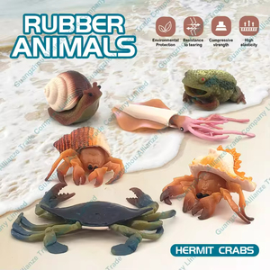 Vente en gros de jouets de décompression extensibles en TPR + PP pour animaleries, modèle biologique d'animaux marins, jouet de biologie marine - Product Image 5