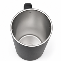 Carafe isotherme à double paroi en acier inoxydable de 1500 ml avec couvercle PCTG Magslider 50 oz, carafe à bière, thé, café avec poignée