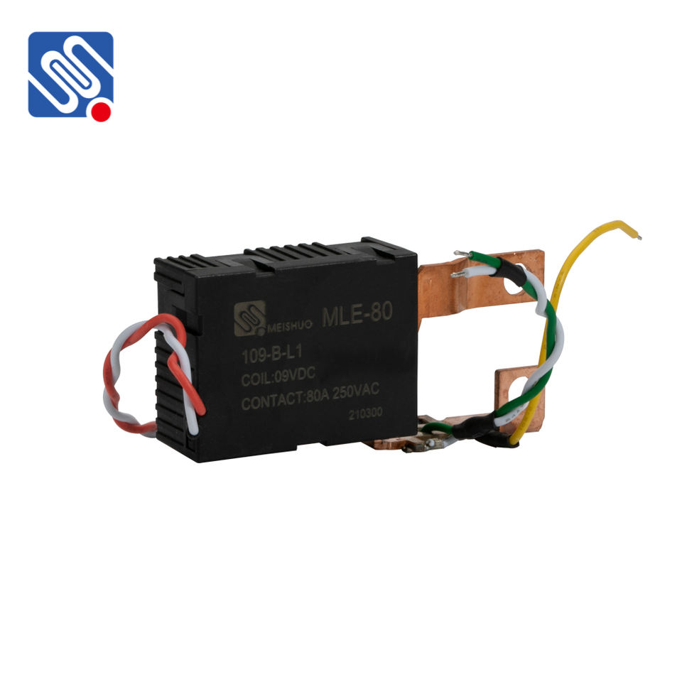 Meishuo MLE-80 109-B-L1 High Power Electromagnetic Relay 9VDC 1.5W 80A 250VAC Miniature 1 Group NC Latching Relay Sealed