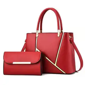 卸売2 in1高品質ハンドバッグと財布袋女性のためのメインファムクロスボディバッグショルダーバッグ