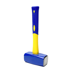 Marteau à clous <span class=keywords><strong>de</strong></span> qualité industrielle avec manche en plastique, forme ronde, poignée profilée, personnalisable, OEM, marteau à pierre - Product Image 1