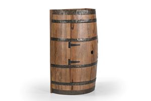 Barra de bar de madera de medio barril, la más vendida, con acabado en nogal marrón, material de madera de mango, precio al por mayor - Product Image 4