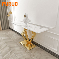 Létanches puuo — pieds métalliques de luxe en acier inoxydable, luxueux et modernes, avec miroir, idéal pour une chambre à coucher, une console en verre ou un couloir
