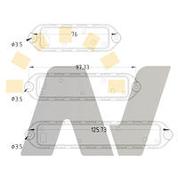 Feux de signalisation d'urgence à LED QUAD Q3 12V 24V, feux stroboscopiques à LED pour montage en surface de voiture, feux stroboscopiques à LED pour calandre, SAE R65 CE IP67