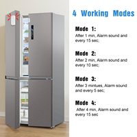 Alarme de porte et fenêtre portable Dayatech en ABS avec détection d'ouverture de porte par enfant, sonnerie et alarme à temporisation