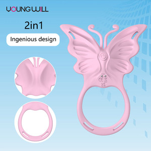 Potente Vibrador de Clítoris Portátil con Diseño en Forma de <span class=keywords><strong>C</strong></span> para Uso con Manos Libres, Anillo Vibrador para Estimulación Femenina y Masculina, Juguetes Sexuales - Product Image 1