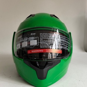<span class=keywords><strong>Casco</strong></span> de Motocicleta Abierto, <span class=keywords><strong>Homologado</strong></span> por DOT, Carcasa Ligera de ABS, Acabado Verde, Calcomanías de Color Personalizables, Fabricante Chino OEM - Product Image 2