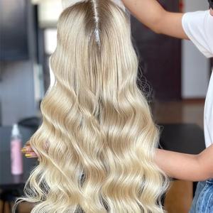 2025 SHY Hair Nuevo diseño 100% Cabello humano Mini peluca Frontal de encaje 8*8 Topper Salon Ombre Color para mujeres al por mayor - Product Image 1