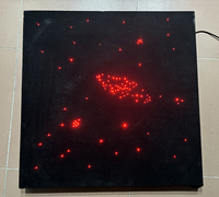 Haute qualité tapis noir porte étoile fibre optique tapis nouveau Style décoration de la maison avec Source de lumière LED