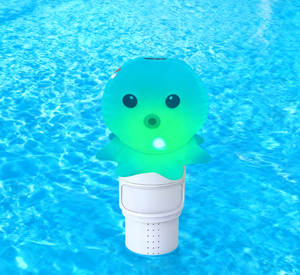 LED Solar <span class=keywords><strong>pulpo</strong></span> <span class=keywords><strong>piscina</strong></span> flotador de <span class=keywords><strong>cloro</strong></span> dispensador químico Color lámpara flotante extraíble taza flotante dispensador de medicamentos - Product Image 1