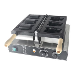XEOLEO Kitty chat forme <span class=keywords><strong>gaufrier</strong></span> dessin animé chat <span class=keywords><strong>en</strong></span> forme de gaufre faisant la Machine mignon collations spéciales bouche ouverte chat moule gaufre - Product Image 1