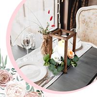Lanternes de mariage personnalisées, 24 pièces, centre de table, lanterne en bois rustique, porte-bougies en bois pour centre de table, décoration de ferme
