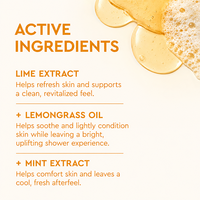Gel Douche Citron Vert et Citronnelle Rafraîchissant Hydratant Nettoyant Naturel Botanique Soin Corporel