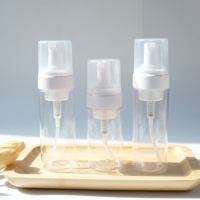 Bouteille en mousse PET noire de 100ml 120ml 150ml 200ml avec bouteille à pompe Foamer de 43mm