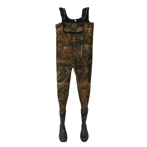 4.5mm Cunsom PVC <span class=keywords><strong>cuissardes</strong></span> de pêche <span class=keywords><strong>grandes</strong></span> poches coupe-vent imperméable Camo néoprène bretelles pour la chasse <span class=keywords><strong>grandes</strong></span> <span class=keywords><strong>tailles</strong></span> disponibles - Product Image 4