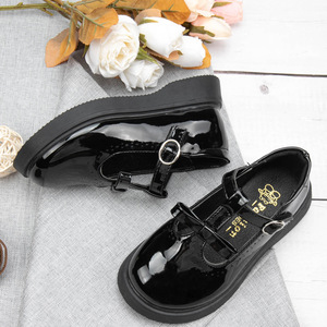 Zapatos Escolares de Verano al por Mayor para Niñas, de Cuero Negro con Lazo, para Viaje - Product Image 6