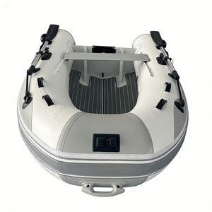 <span class=keywords><strong>Bateau</strong></span> pneumatique semi-rigide (RHIB) 245 cm 0,9 mm en PVC Mehler pour 3 personnes, sans console, pour yacht de sécurité, modèle Reachsea OEM ODM, couleur gris clair - Product Image 2