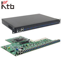 PC Industrial Personalizado KTB-26USB de 26 Puertos USB3.0, Intel Q470 10.ª/11.ª Generación, 1U, Montaje en Rack, con USB Controlado por Software