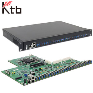 Ordinateur industriel personnalisé KTB-26USB 26 ports USB3.0, Intel Q470 10e/11e génération, 1U, montage en rack, avec USB contrôlé par logiciel - Product Image 2
