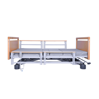 Lit médical électrique Elbacare 300 IEC60601-2-52 avec cadre métallique pour soins aux personnes âgées, mobilier hospitalier pour salon