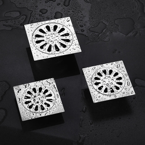 Custom Stainless Steel Modern Simplicity Floor Drain Bathroom Balcony Washing Machine Household square Deodorant Project - Product Image 3
