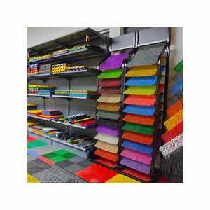 Gạch cho Sàn PVC Vinyl nhà để xe vỏ và dính nhựa gạch ngoài trời Interlock Modular rửa xe cửa hàng nhà để xe gạch lát sàn thảm - Product Image 6