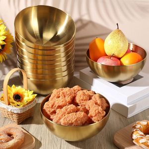 Sang Trọng Vàng 15Cm 5.9Inch Nhà Bếp Prep Phục Vụ Bát Cho Nướng Hàn Quốc Phở Bát Bát Thép Không Gỉ Salad Trộn Bát Bộ - Product Image 2