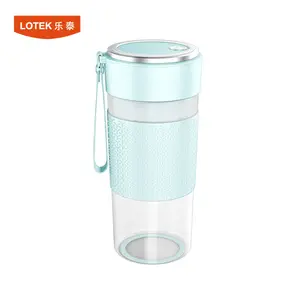 Liquidificador portátil para viagem, 400ml, garrafa de viagem, luz led, mini usb, recarregável