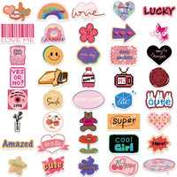 Pegatinas Personalizadas de Dibujos Animados, Estilo Retro Europeo y Americano, Pegatinas Impermeables para Maletas y Cuadernos