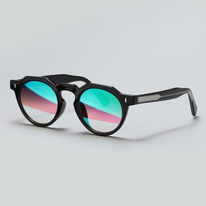 Gafas <span class=keywords><strong>de</strong></span> Sol Redondas Vintage Finewell YSM8027 con Lentes <span class=keywords><strong>de</strong></span> Espejo UV400, Fabricante <span class=keywords><strong>de</strong></span> Logotipos Personalizados, Venta al por Mayor para Hombre y <span class=keywords><strong>Mujer</strong></span> - Product Image 6
