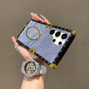Funda de TPU con Efecto de Agua Brillante para S25 Edge S24 S23 S22 <span class=keywords><strong>S21</strong></span> Ultra, con Anillo de Soporte, Borde Recto, Resistente a Golpes - Product Image 5