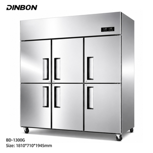 Réfrigérateur-congélateur commercial haute capacité en acier inoxydable, refroidissement direct, vertical, pour cuisine professionnelle - Product Image 1