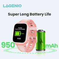 LAGENIO, Nuevo Reloj Inteligente con Tarjeta SIM 4G, IA, GPS, LBS, WIFI, Botón SOS, Clase de Resistencia IP68, Modo CE RoHS, Reloj Inteligente para Niños de 1.8 Pulgadas