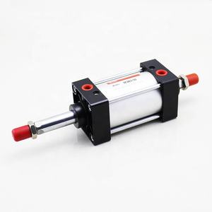 Cilindro Neumático <span class=keywords><strong>de</strong></span> Aire <span class=keywords><strong>de</strong></span> la Serie SCD, Tipo RIH, Mediano, <span class=keywords><strong>Doble</strong></span> Varilla, Carrera Ajustable, Diámetro del Pistón - Product Image 1