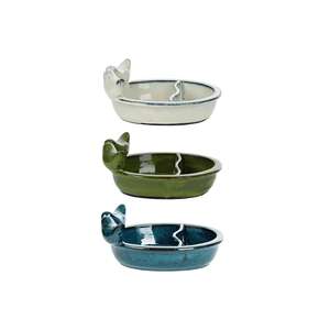 Faucet Esschert Design/Trinkschale Keramik sortiert 21x15,5x8,6cm - Product Image 1