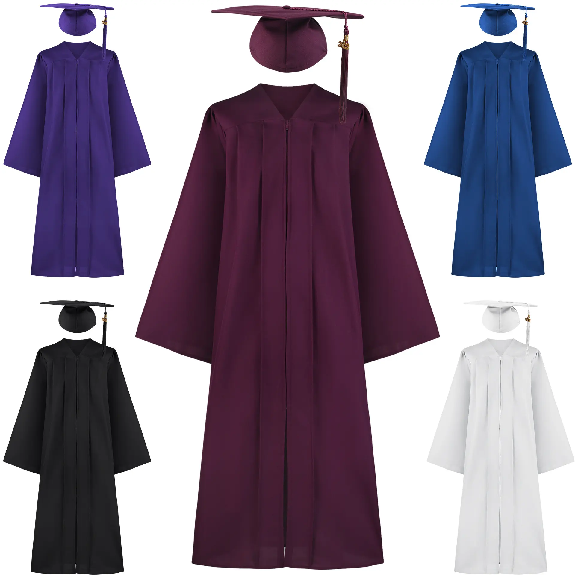 Robe de baccalauréat robe de graduation adulte costume de collège de lycée européen et américain costume de performance de cosplay